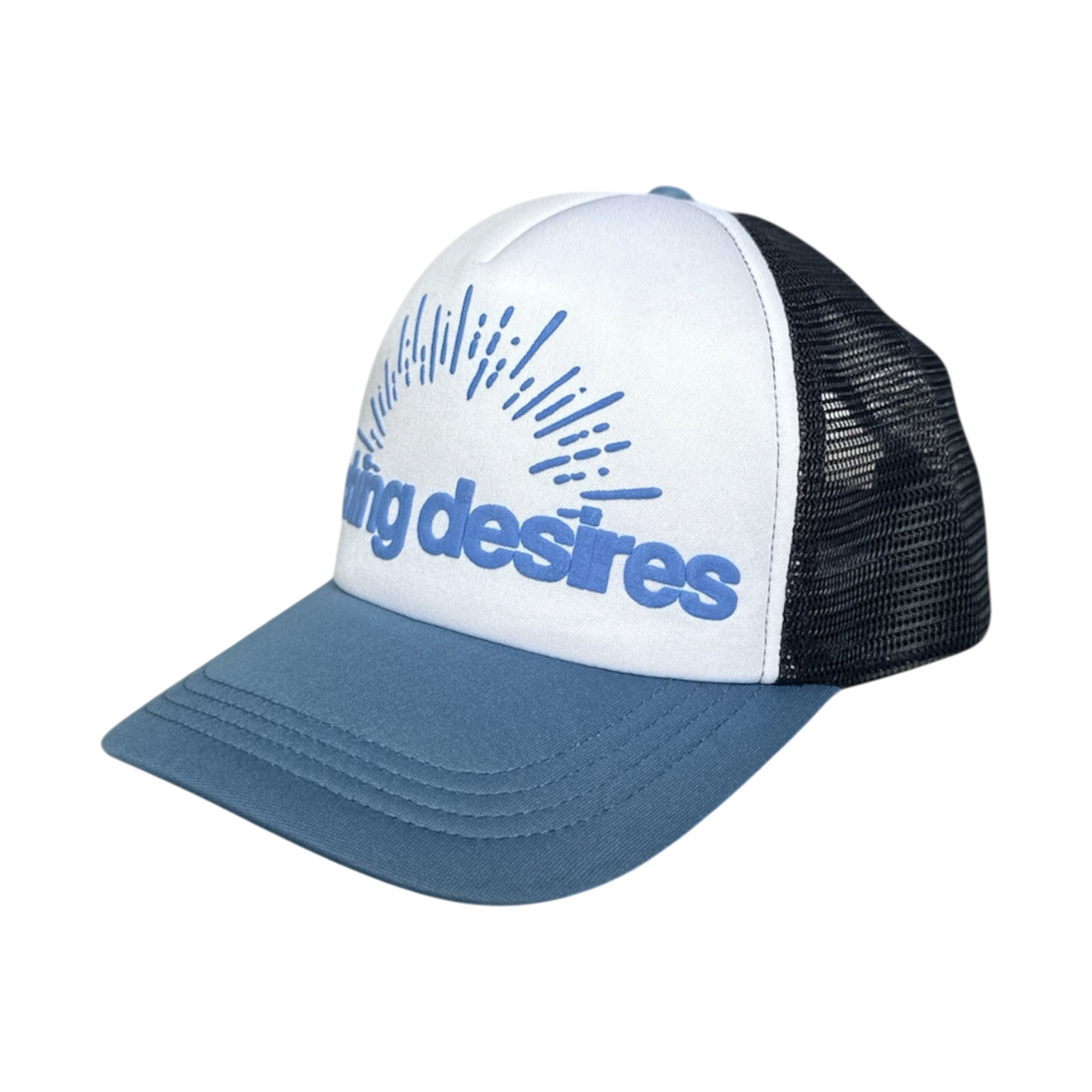 Aching Desires Trucker Cap (Blue/White)