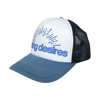 Aching Desires Trucker Cap (Blue/White)