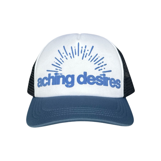 Aching Desires Trucker Cap (Blue/White)